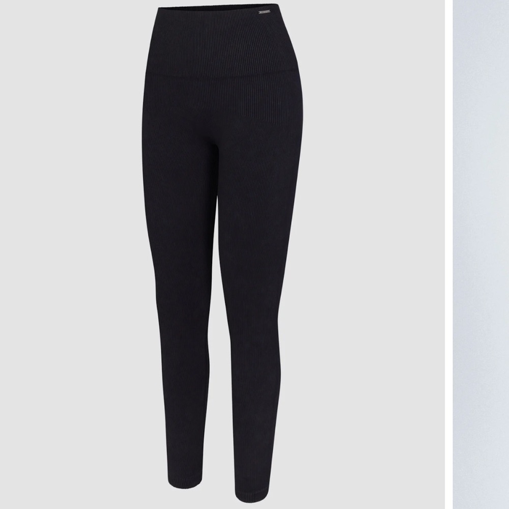 Savage X Fenty Dark Gray Women’s Seamless Sport High Waisted Leggings, Medium